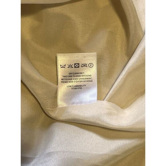 Jenny Yoo Collection Chiffon Bridesmaids Gown Dress Sleeveless Champagne Size 12 - Picture 10 of 10